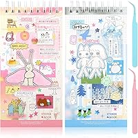 Vista 12 de Tmtains 990 piezas de calcomanías japonesas retro, serie de recuerdos románticos, estilo cómic, material de decoración, calcomanías estéticas