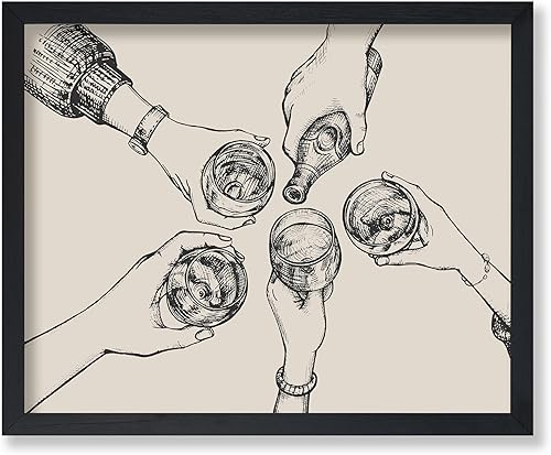 Poster Master Póster vintage de animación  Impresión de licor retro  Arte de alcohol  Arte de dibujo  Regalo para hombres, mujeres y camareros  Gran