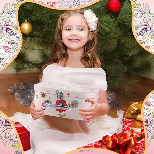 Miniatura 7 de Lewtemi Juego de 46 piezas de fiesta de té para niñas pequeñas, juguete de simulación de té de princesa, juego de cocina para niños, juego de fiesta