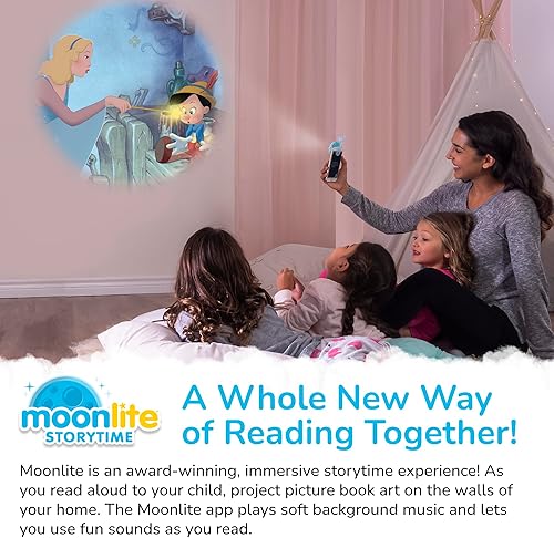 Miniatura 10 de Moonlite - Miniproyector de cuentos con 10 historias clásicas, una manera mágica de leer juntos, libros de cuentos digitales, efectos de sonido