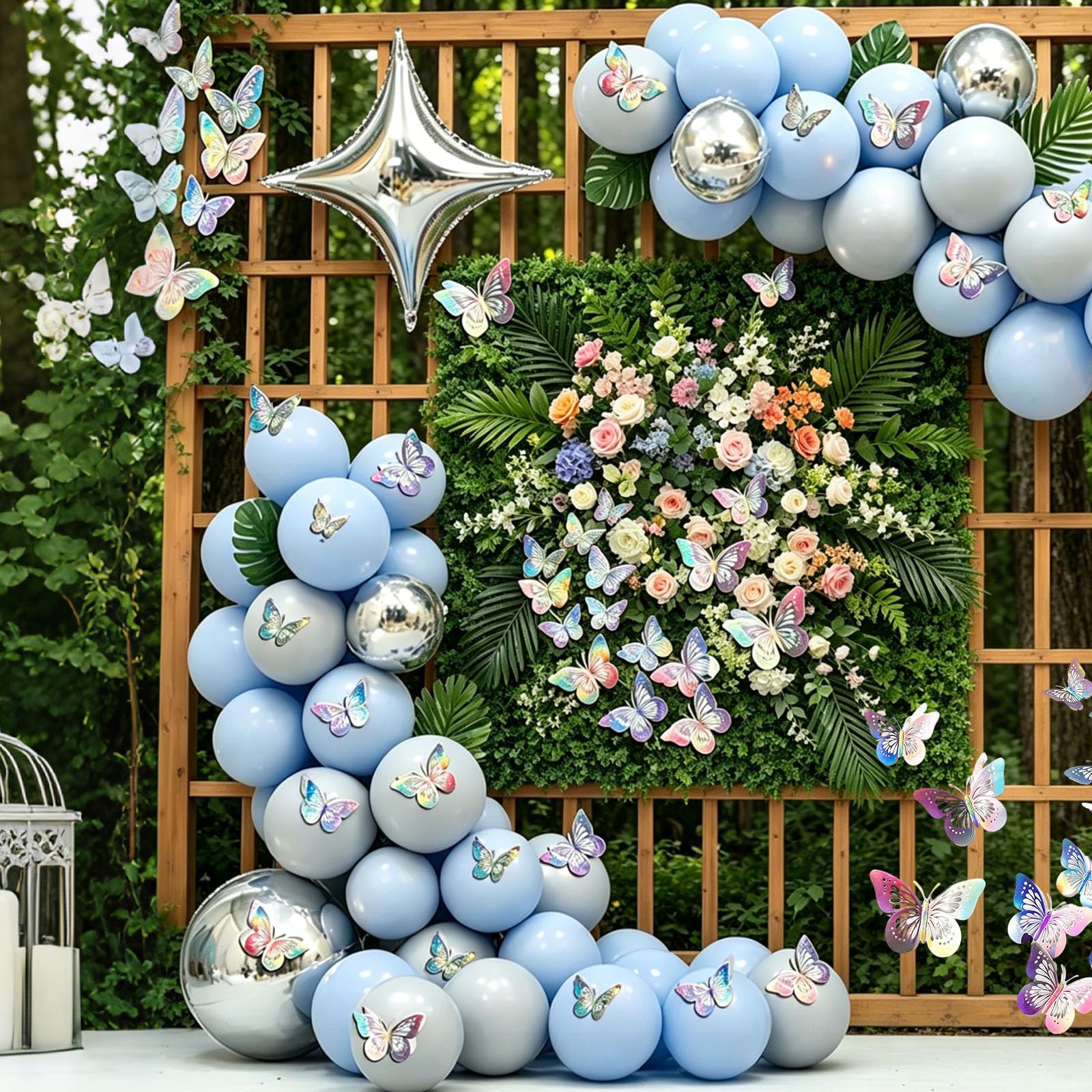 FYSL 60 Stück 3D Schmetterlinge Wandaufkleber - Selbstklebende Schmetterlingsdeko für Wohnzimmer, Schlafzimmer, Babyzimmer - Wandtattoos mit 3D-Effekt