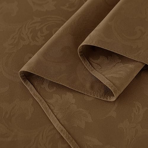 Miniatura 6 de Obstal Mantel jacquard de flores sólidas, resistente al agua, sin arrugas, mantel de microfibra decorativo para uso en exteriores e interiores