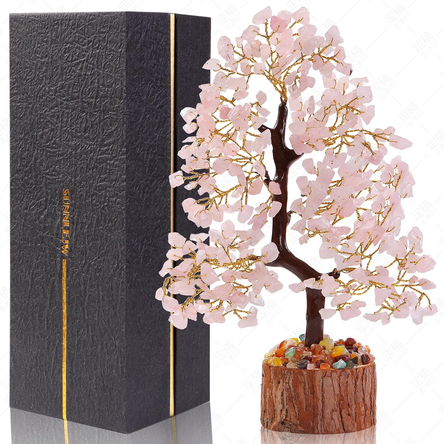 7 Chakra Crystal Tree of Life,Birthday Gifts for Women, Healing Crystal and Stones for Positive Energy,Gifts for Sister and Mom,House Warming Gift,Money Feng Shui Tree Decoration