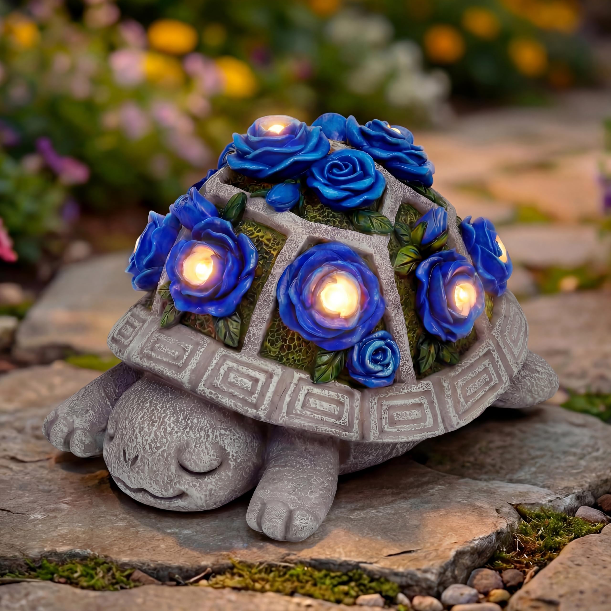 Turtle-Dark Blue Roses