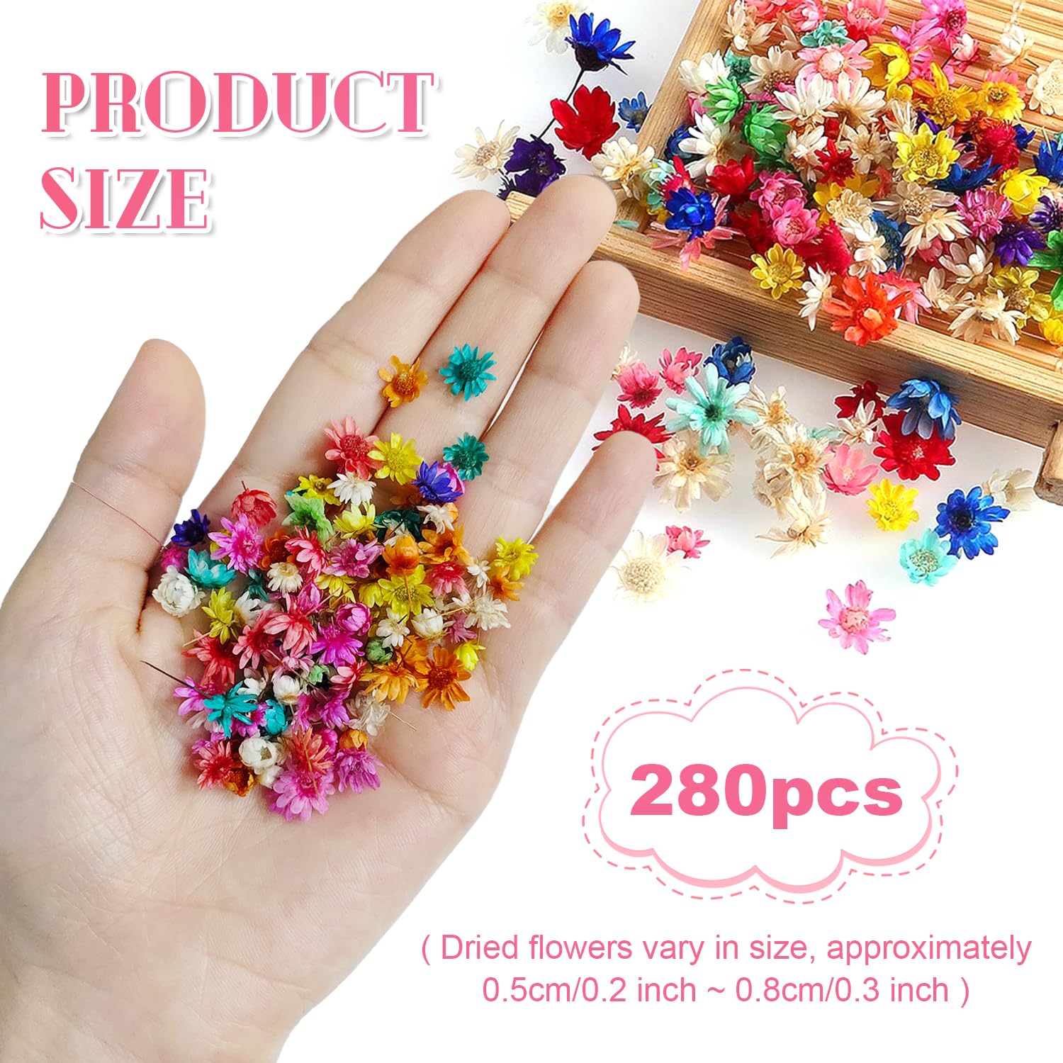 Fleur Séchée Multicolore | Résine époxy Dakar - DIAYSIMA DESIGN