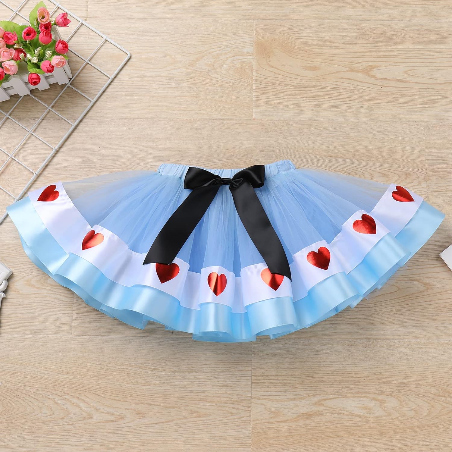 Toddler Baby Girls 1st Birthday Outfit Romper + Tutu Skirt + Headband Cake Smash Photo Shoot Clothes Set - Image 4