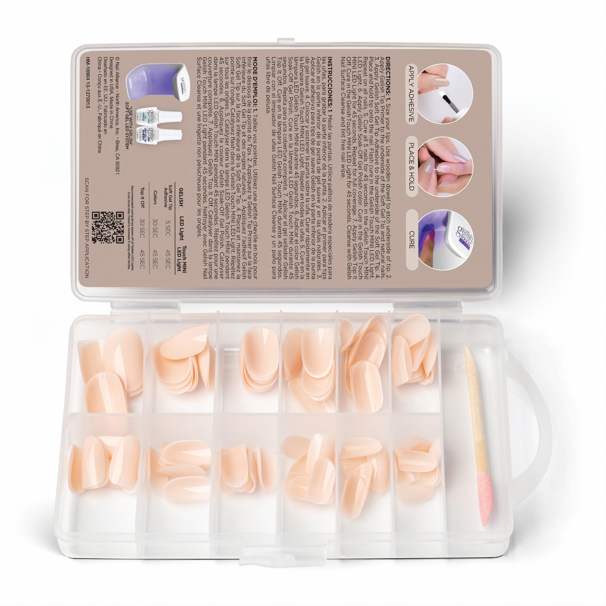 Gelish Soft Gel Tips - Press on Nails -3