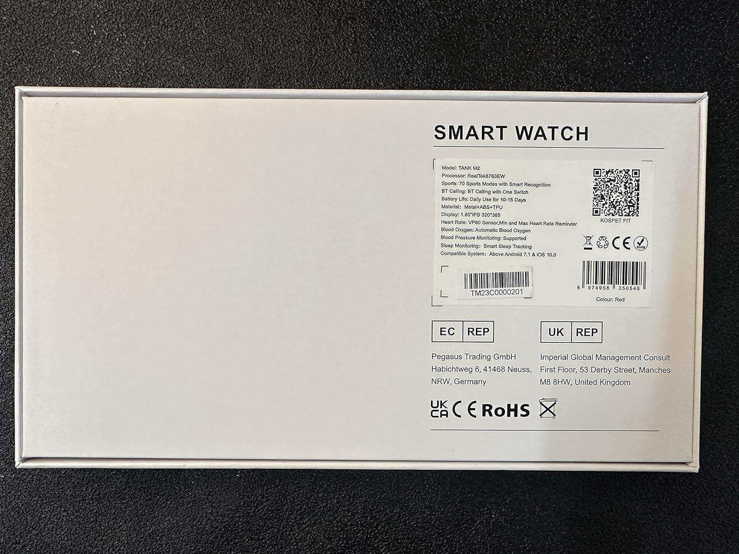 TESOFIT Smartwatch Uomo Donna Chiamate,60+Giorni Battery,70 modalità Sport,24 Ore Intelligente del Sonno,1,85 HD Pollici Touchscreen,5ATM Impermeabile,Notifiche Messaggi,Contapassi, SpO2 TESOFIT Smartwatch Uomo Donna Chiamate,60+Giorni Battery,70 modalità Sport,24 Ore Intelligente del Sonno,1,85 HD Pollici Touchscreen,5ATM Impermeabile,Notifiche Messaggi,Contapassi, SpO2