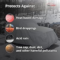 Vista 3 de CarCovers - Funda resistente a la intemperie para automóvil compatible con Chevrolet 1968-1979 Chevy II Nova Sedan y Coupé, cubierta para exteriores
