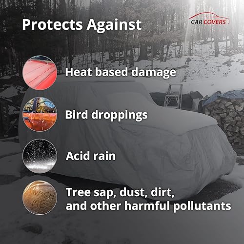 Miniatura 3 de Funda de coche resistente a la intemperie compatible con Nissan 350Z 2002-2009  5L exterior e interior  Protege de la lluvia, nieve, granizo, rayos