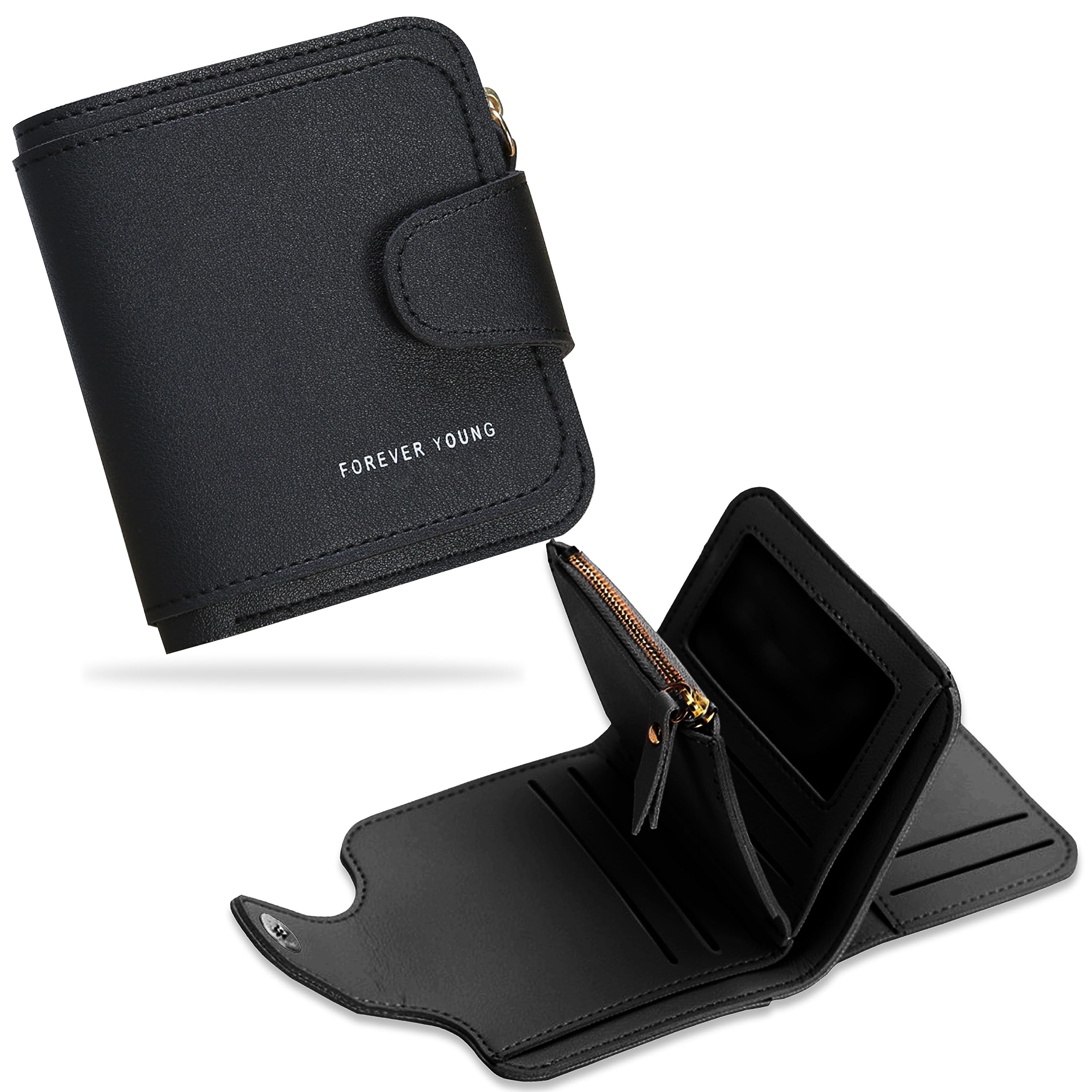 KraptickWallet for Men and Women - Stylish and Compact Card Holder and Money Wallet, Money Organiser (Black)