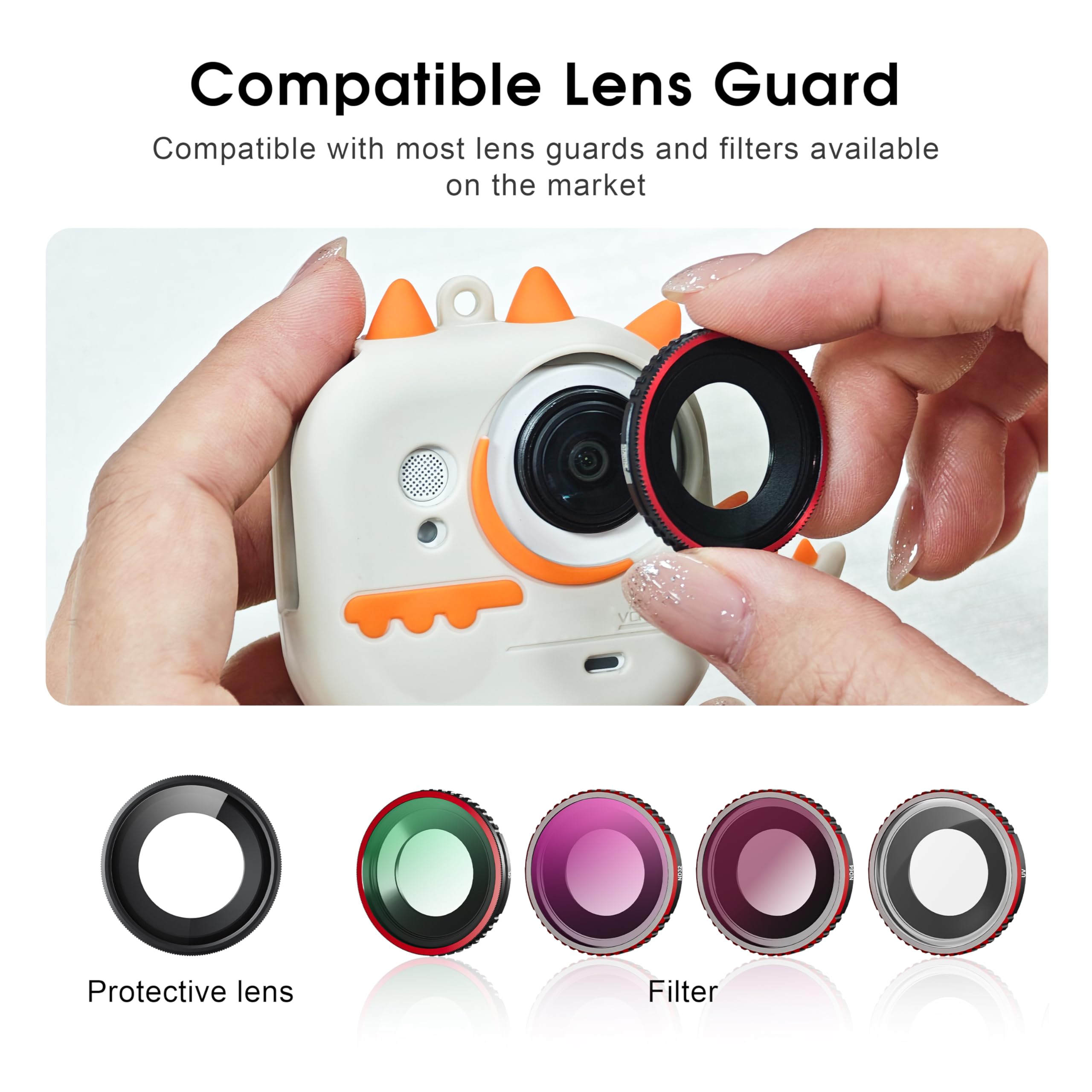 Silikonowe etui do Insta360 Go Ultra, silikonowe etui ochronne w stylu kreskówkowym do Insta 360 GO Ultra akcesoria z paskiem na nadgarstek, kompleksowa ochrona, kompatybilne z ochroną obiektywu i