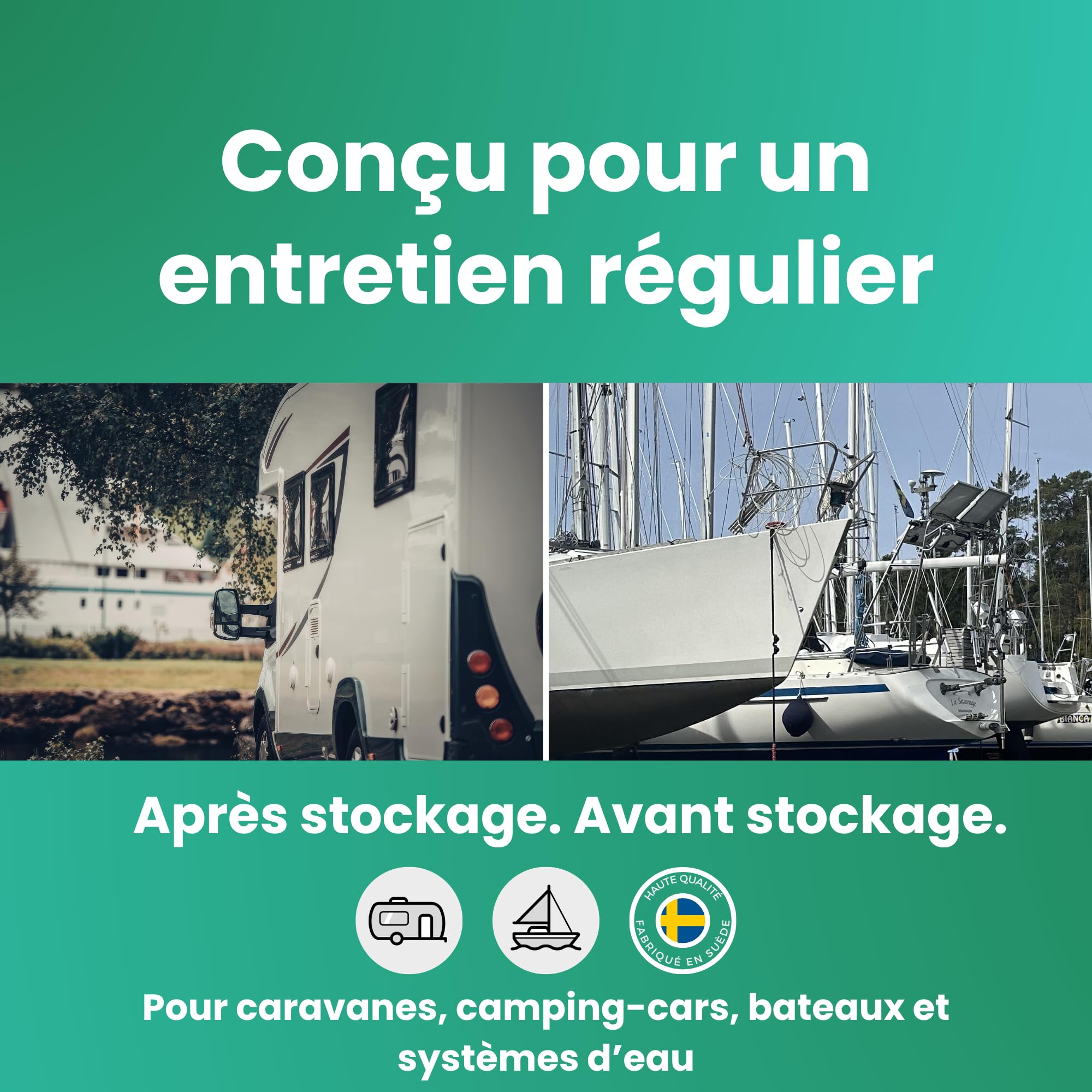 Biocool Comprimés nettoyage réservoir d’eau propre – OxyTech oxygène actif | Élimination du biofilm & hygiène système | Sans chlore | 50 comprimés jusqu’à 200 L