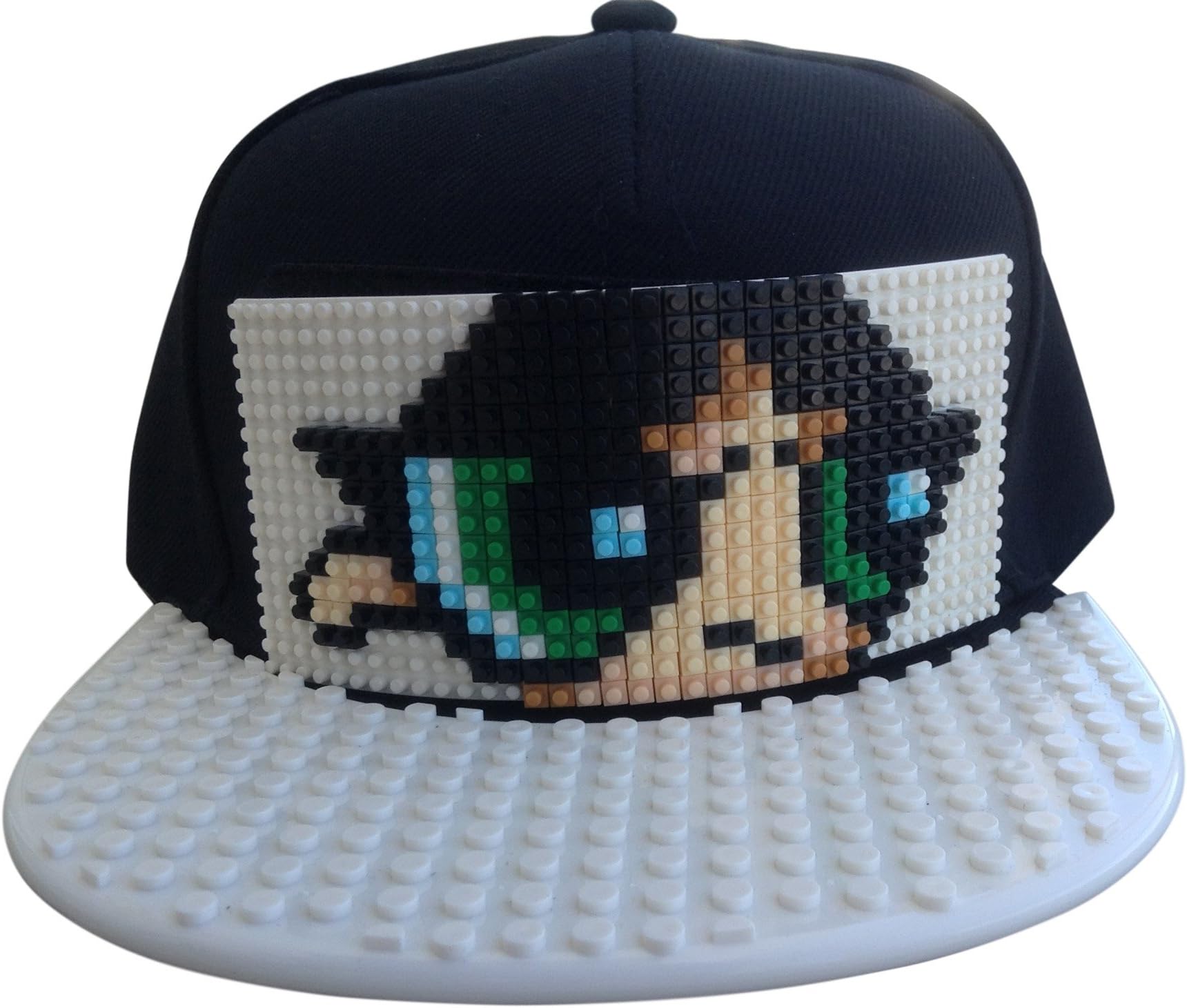 Tri Performance Baseball Cap Hat For Kids: Boys Building Block Adjustable Hat, Childrens Urban Fashion Snapback. Compatible With Lego, Bricky Blocks, Nanoblocks (Black, Small)