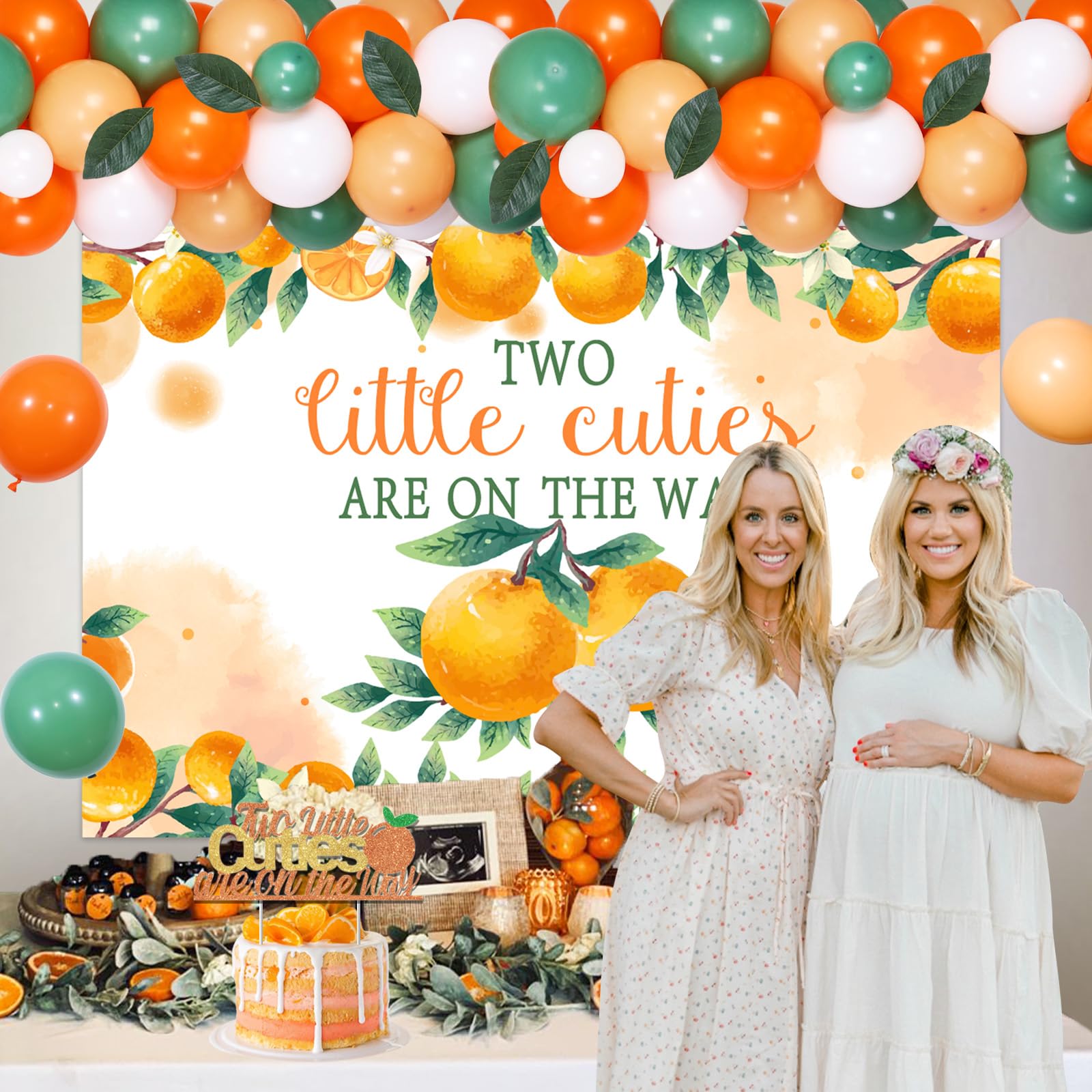 Amazon.com: Two Little Cuties Baby Shower Decorations for Twins