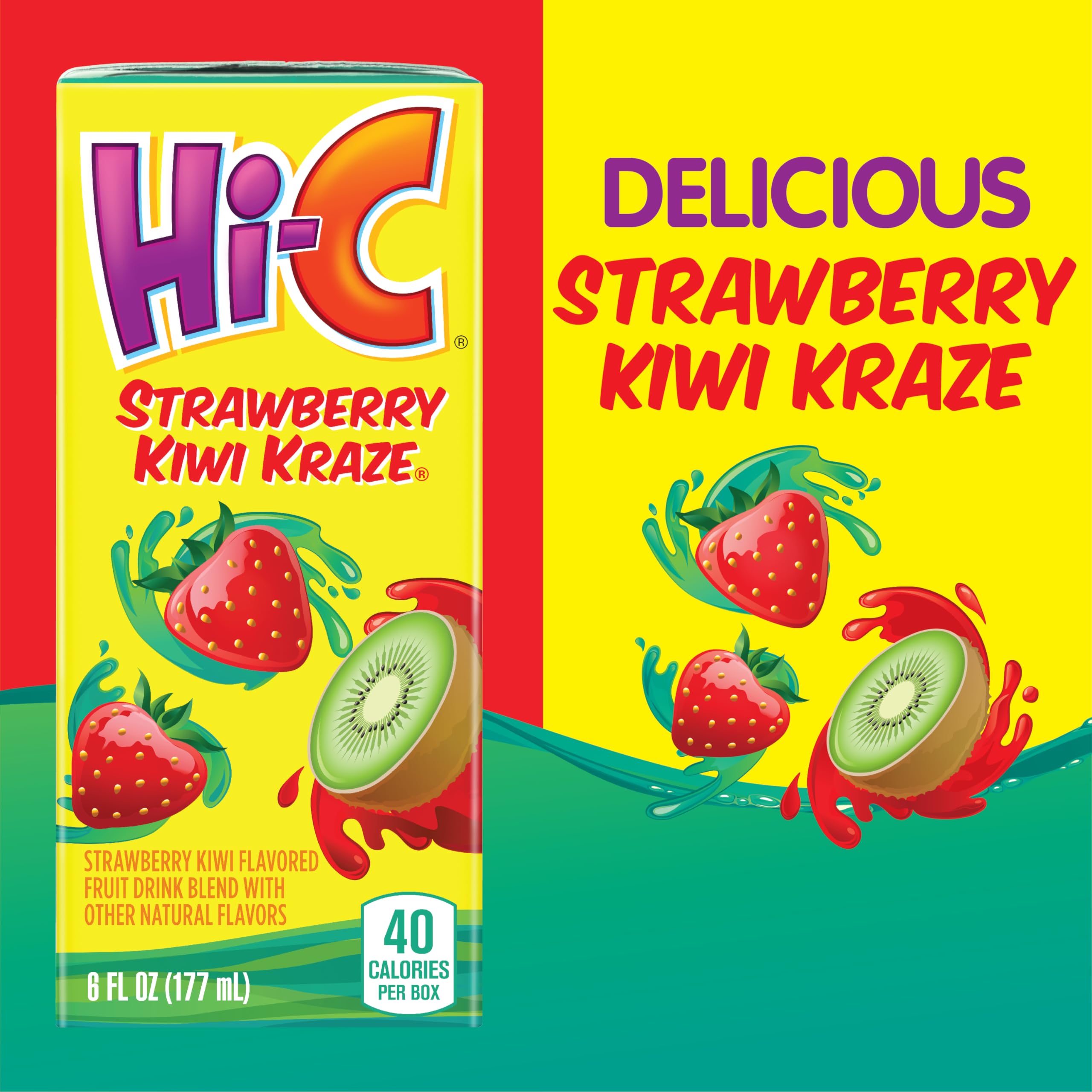 HI-C Strawberry Kiwi Kraze 6oz 8pk