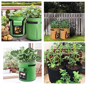 Amazon.co.jp: simpleSS 7ガロン不織布ポット 野菜 植え袋