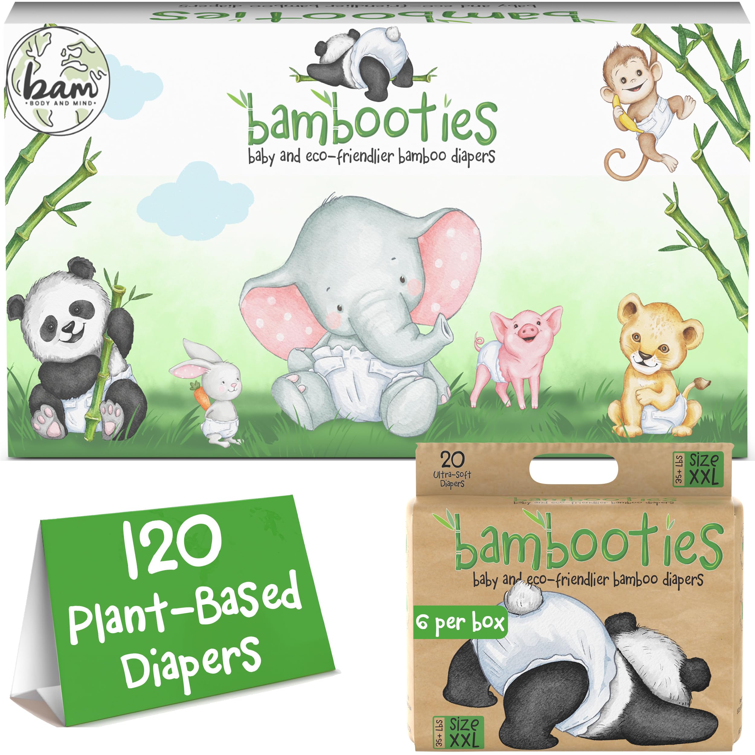 Bambooties Bamboo Baby Diapers - disposable diapers | Mubboo