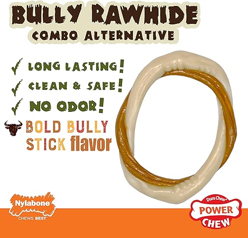 Vista 15 de Nylabone Power Chew Shish Kabob - Juguete alternativo de nailon para masticar Shish Kabob, pollo, pequeño/regular (1 unidad)