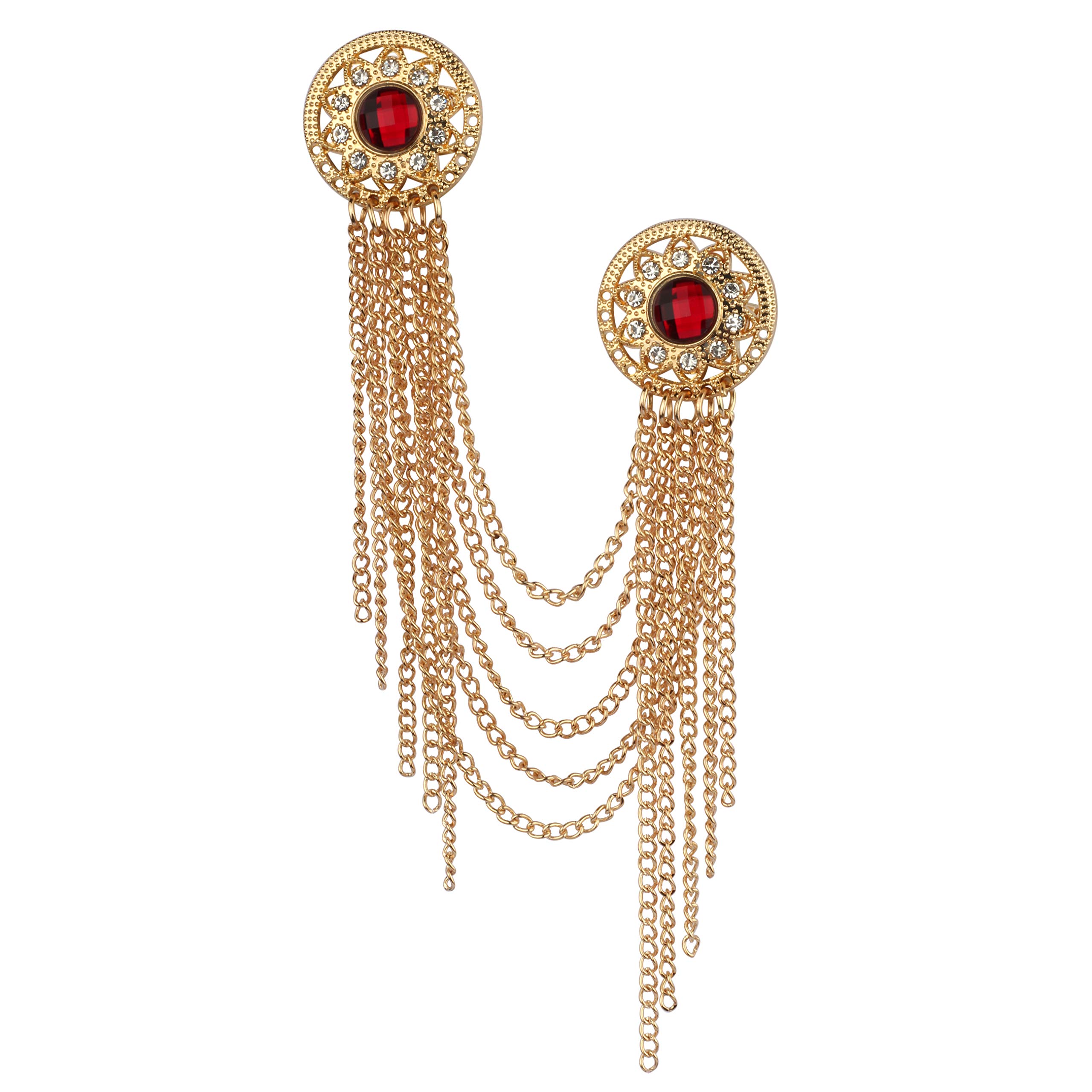 Panjatan Maroon Circle Floral Mirror with Bunch of Golden Chain Pin Brooch (B07XHSQWSW) Amazon Price History, Amazon Price Tracker