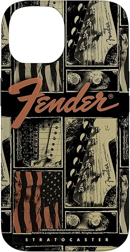 Miniatura 4 de Funda vintage para iPhone 11 Fender Stratocaster Americana con collage envejecido