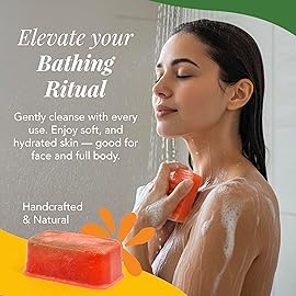 Saavy Naturals Soap Bar Mango Papaya - Plant Based ingredients (1LB)