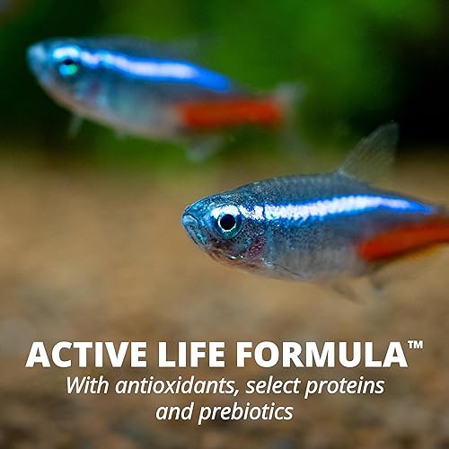 Miniatura 9 de Tetra Color Tropical Flakes, alimento para peces que aumentan el color, dieta nutricionalmente equilibrada para peces tropicales, 2.2 libras