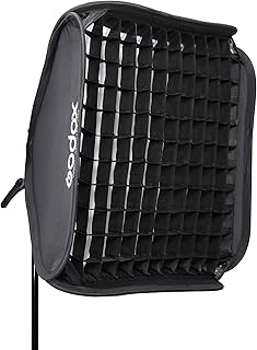 Godox s2-type bracket bowens + softbox 80x80cm + grid