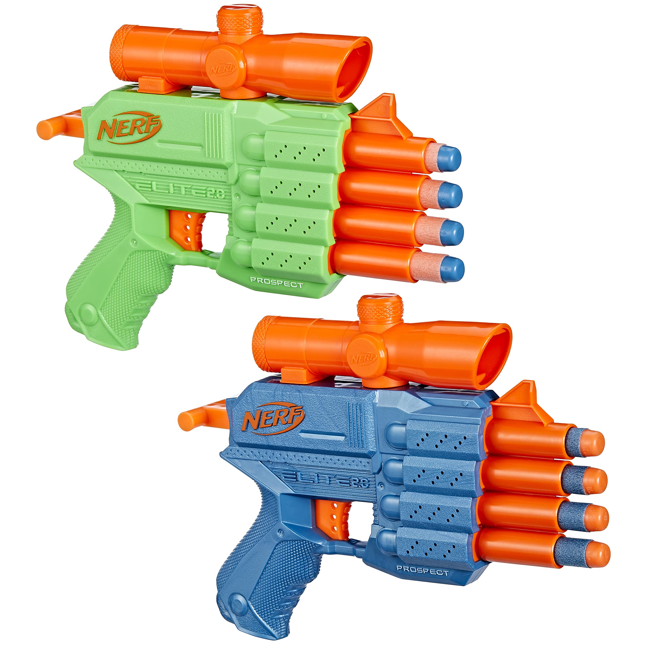 Nerf Elite 2.0 - Set Face Off Target, include 2 blaster lancia-dardi in gommapiuma, bersaglio e 12 dardi Nerf Elite