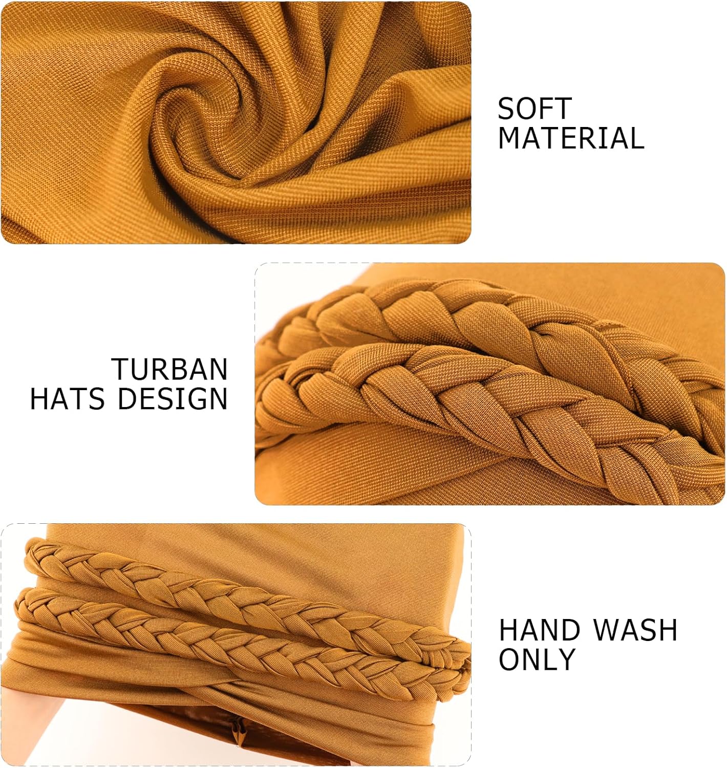 African Women Turban Caps Pre-Tied Twisted Turbans Head Scarf for Women Hair Wraps Cover Beanie Cancer Chemo Headwear - Image 2