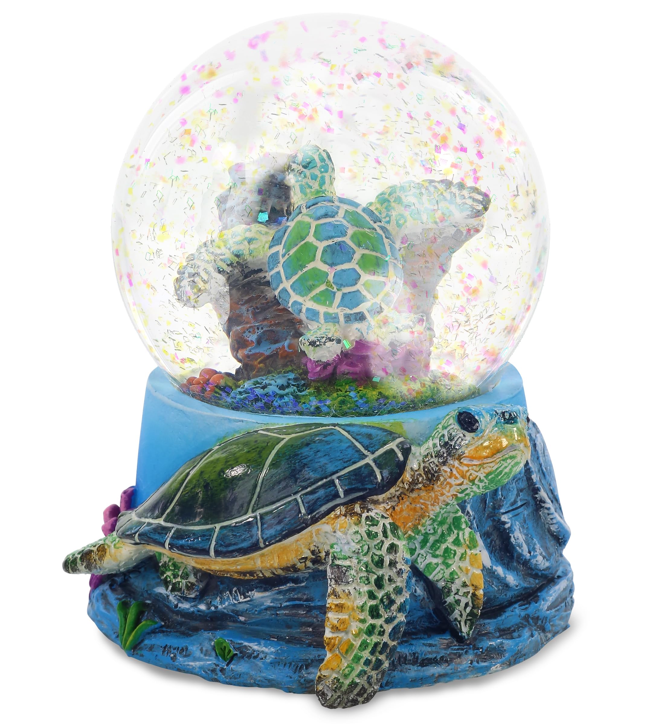 Amazon.com: CoTa Global Sea Turtle Snow Globe Decor with Pink
