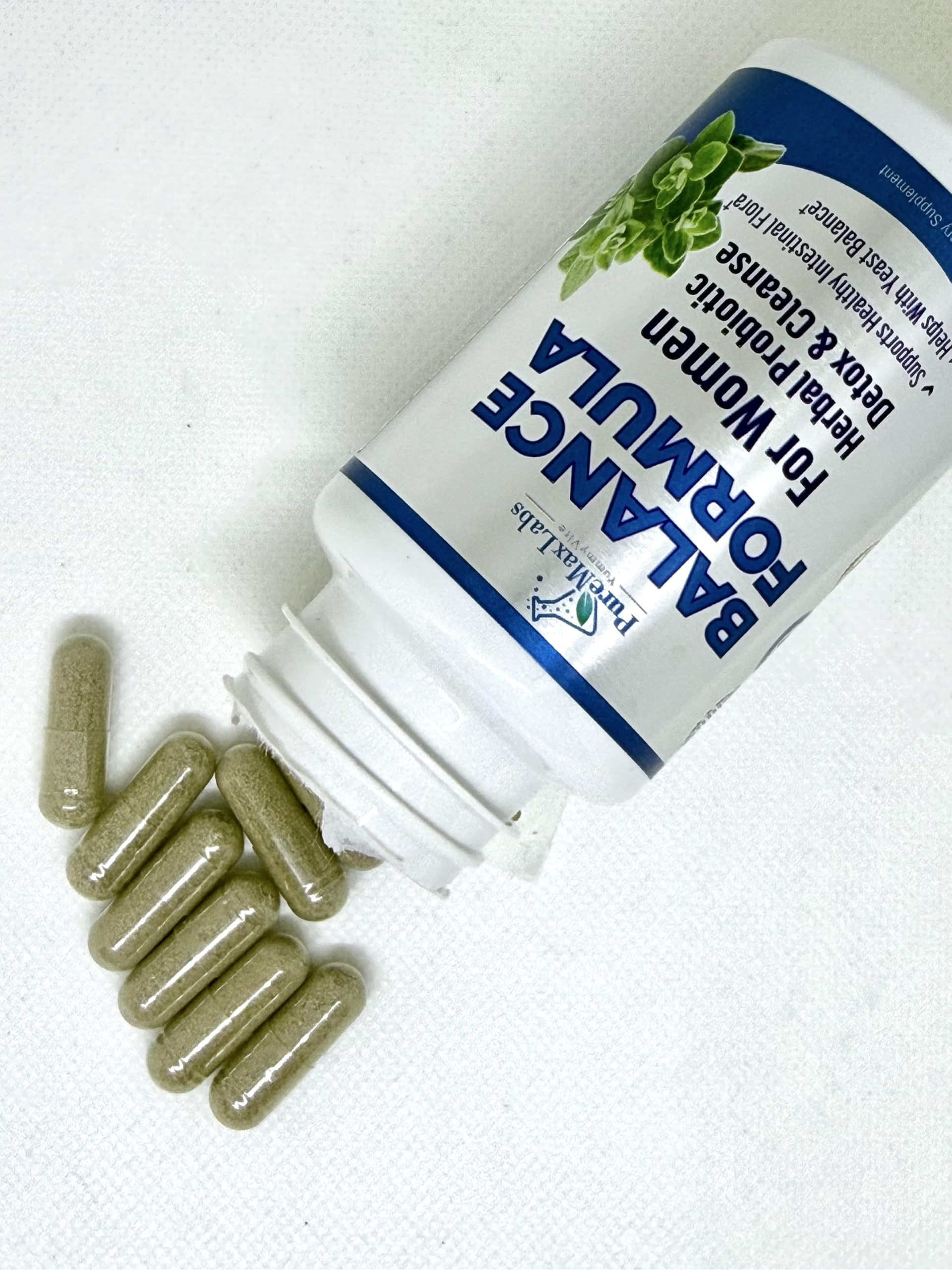 Balance Complex for Women - for Vaginal Health, Herbal Detox & Cleanse, Vaginal Probiotics, Supports Healthy Intestinal Flora, Helps with Yeast Infections 60 Capsules