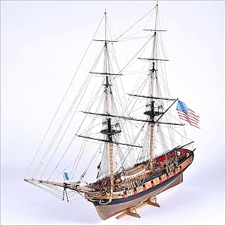 Model Shipways Syren US Brig 1803 Scale 1:64 - MS2260 Wood Model Building Ship Kit - Wooden Model Kit for Adults to Assemble