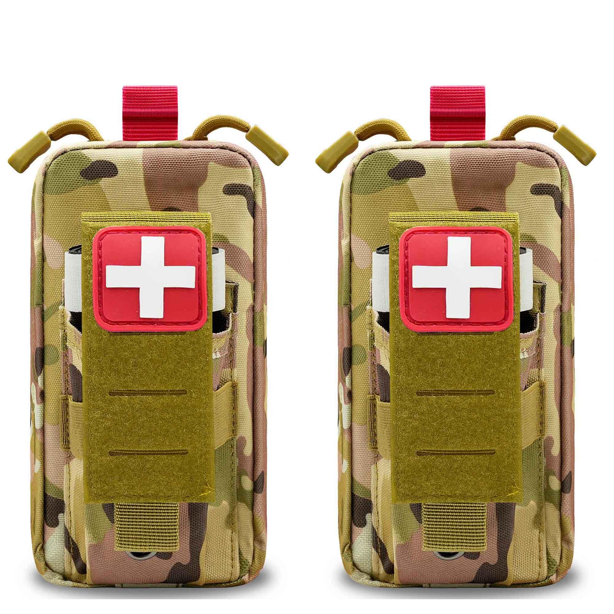 Molle First Aid Pouch Empty, Small Tactcical Ifak Med Duty Belt Tourniquet Holder Bag for Camping Hiking โ image 1