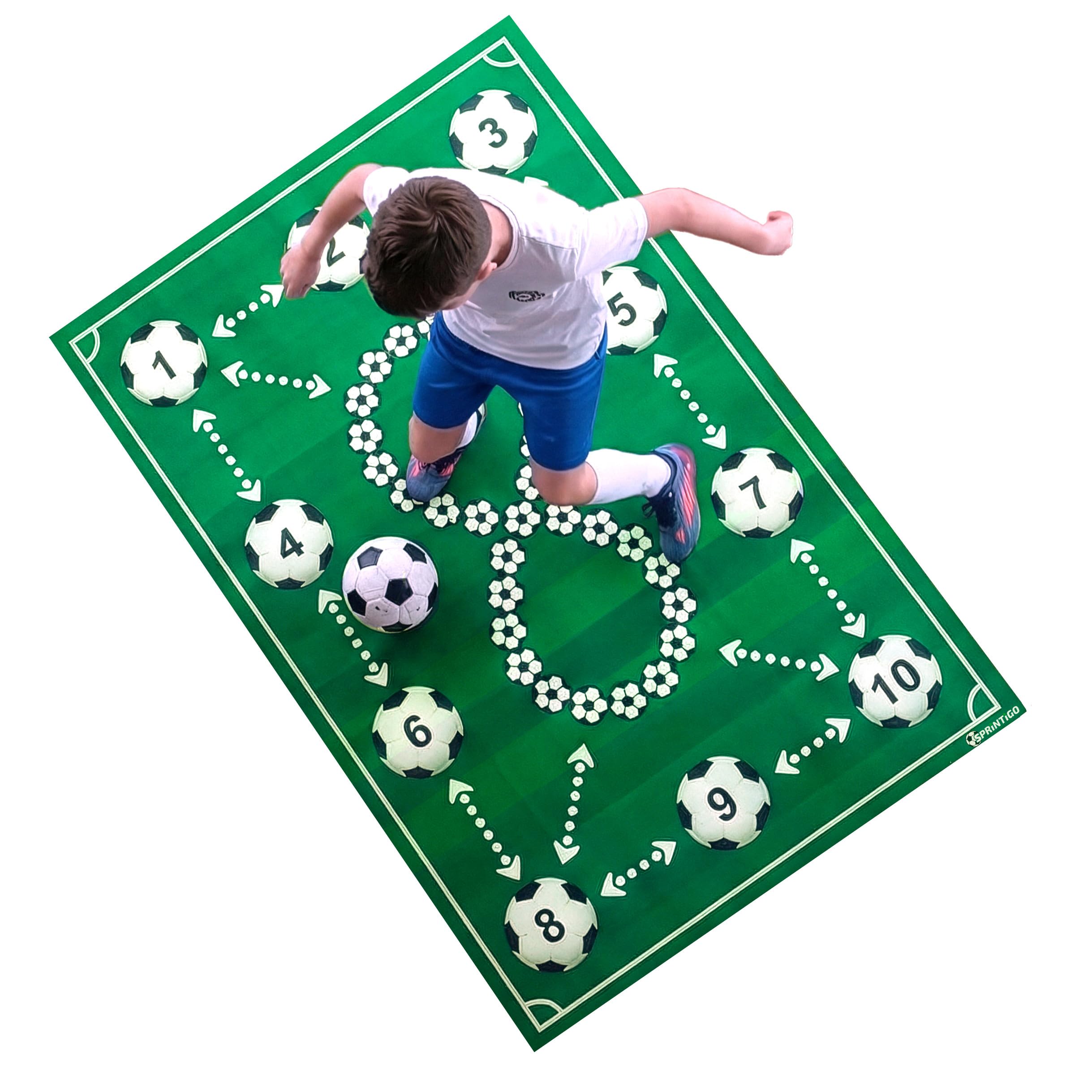 Tappeto Calcio Allenamento ProMat XXL 180x120 cm, Tappetino Allenamento Calcio Professionale, Antiscivolo, Ammortizzante