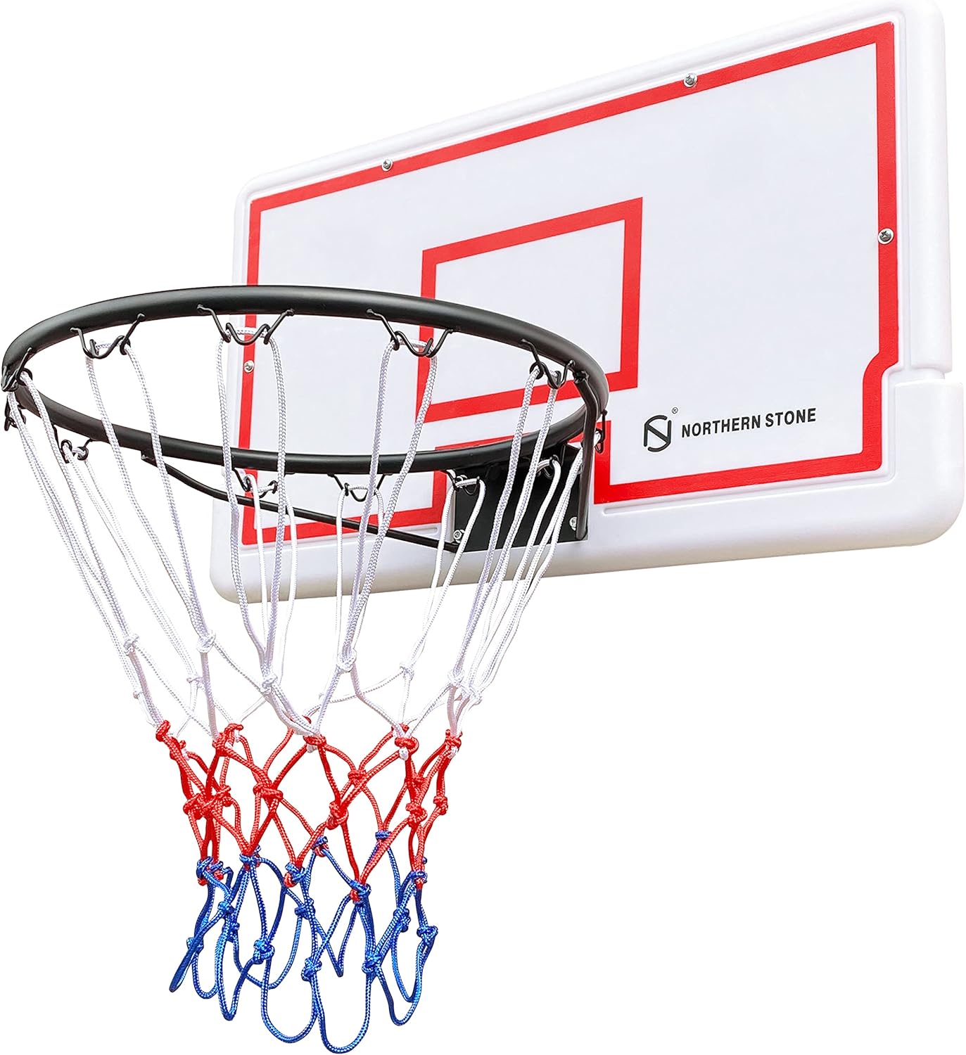 RAH Wall Mount Basketball Hoop with Backboard Set Outdoor and Indoor