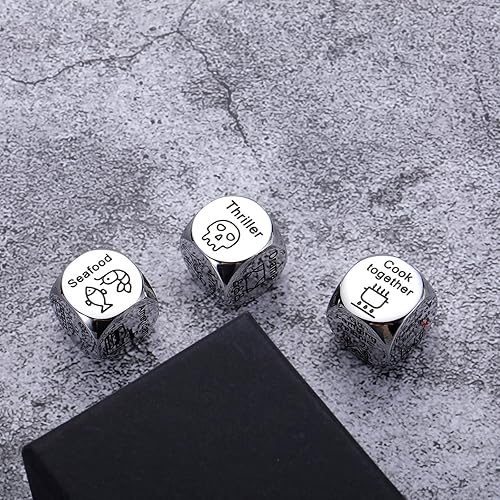 Miniatura 7 de Regalos de aniversario para citas nocturnas para hombres y mujeres, dados de película de comida para decidir, Halloween, cesta de abucheo, regalo de