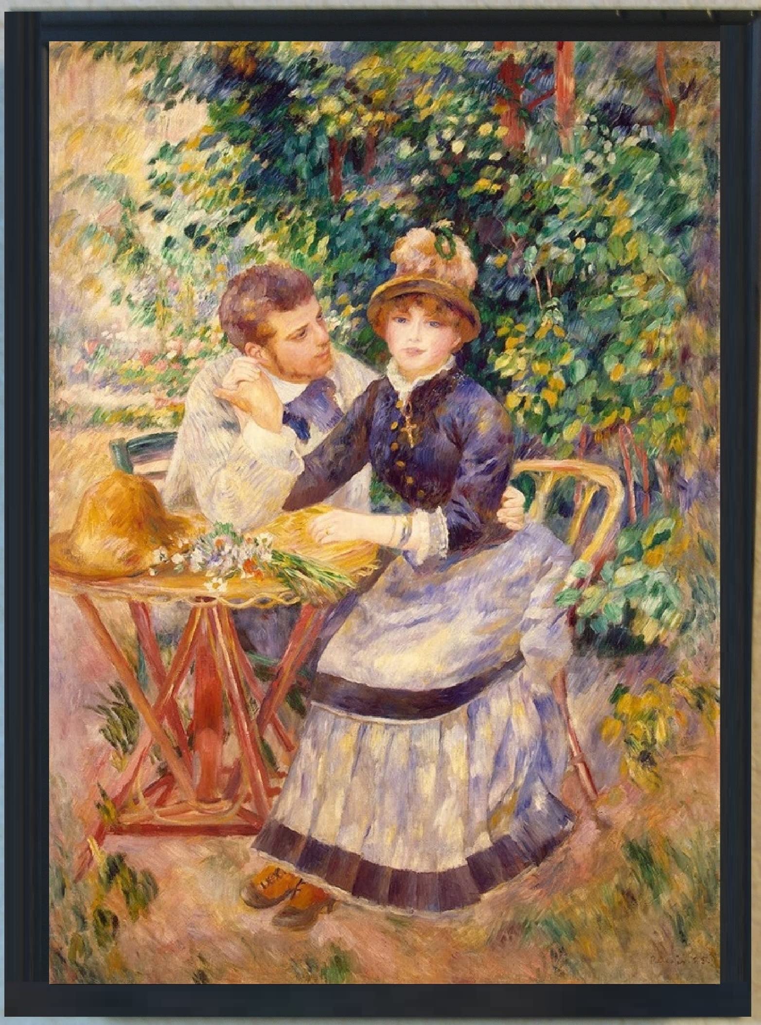 額装済/The Garden in/ルノワール/インテリア/アート/ポスター Amazon.co.jp: Genius Collections ルノワール ポスター 額付き 壁掛け
