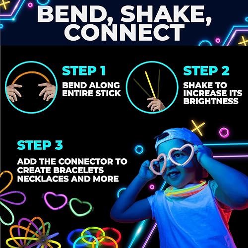Miniatura 2 de Toysery 100 varillas de brillo a granel – 36 varillas de espuma LED que brillan en la oscuridad, suministros de fiesta con 3 modos de efecto