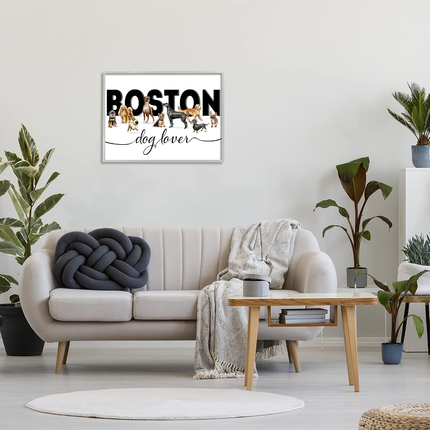 Stupell Industries Boston for Dog Lovers Adorable Pet Puppies Framed Wall Art