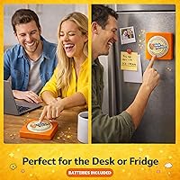 Vista 4 de The Monocle Breakers Donald Trump Talking Positivity Button – 15 Affirmation Quotes in His Voice – Funny Political Humor Desk Toy Gift