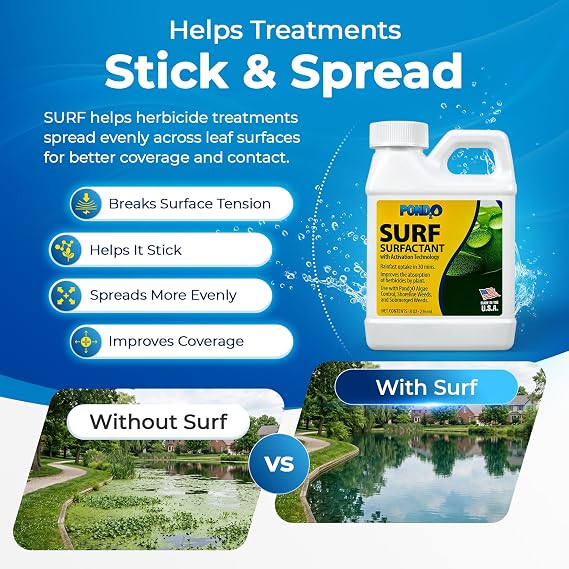 Pond2O Surf Non-Ionic Surfactant, 8oz