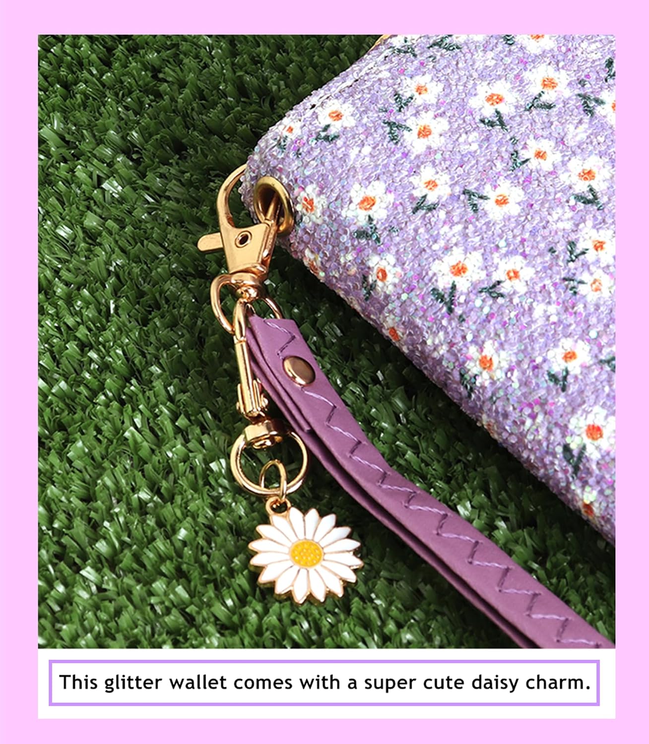 AACKS Kids Flower Wallets for Little Girls & Teen Girls with Coin Pocket