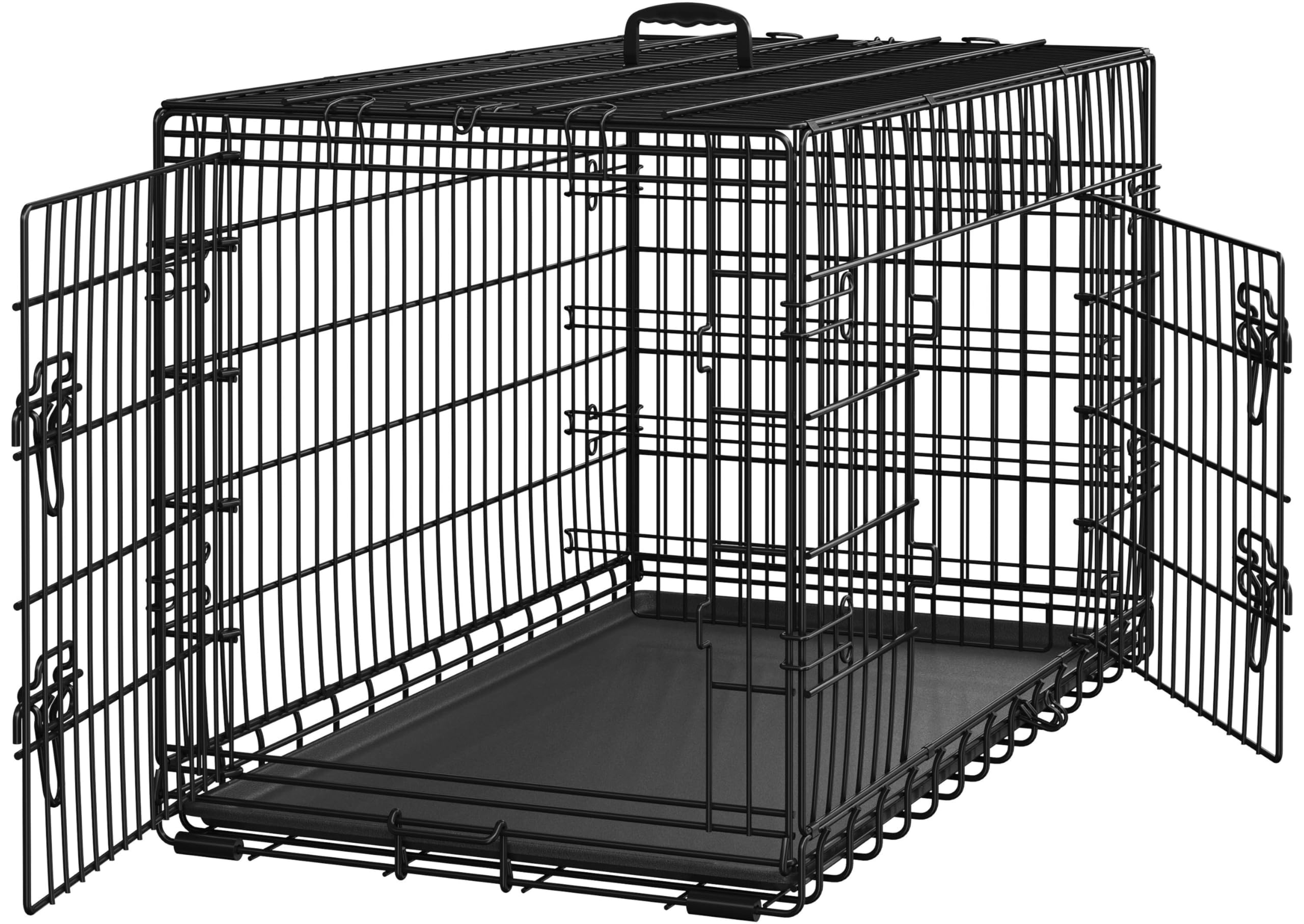 Abician Caisse de Transport pour Chien Cage Chiens Pliable 107x66x74.5 cm