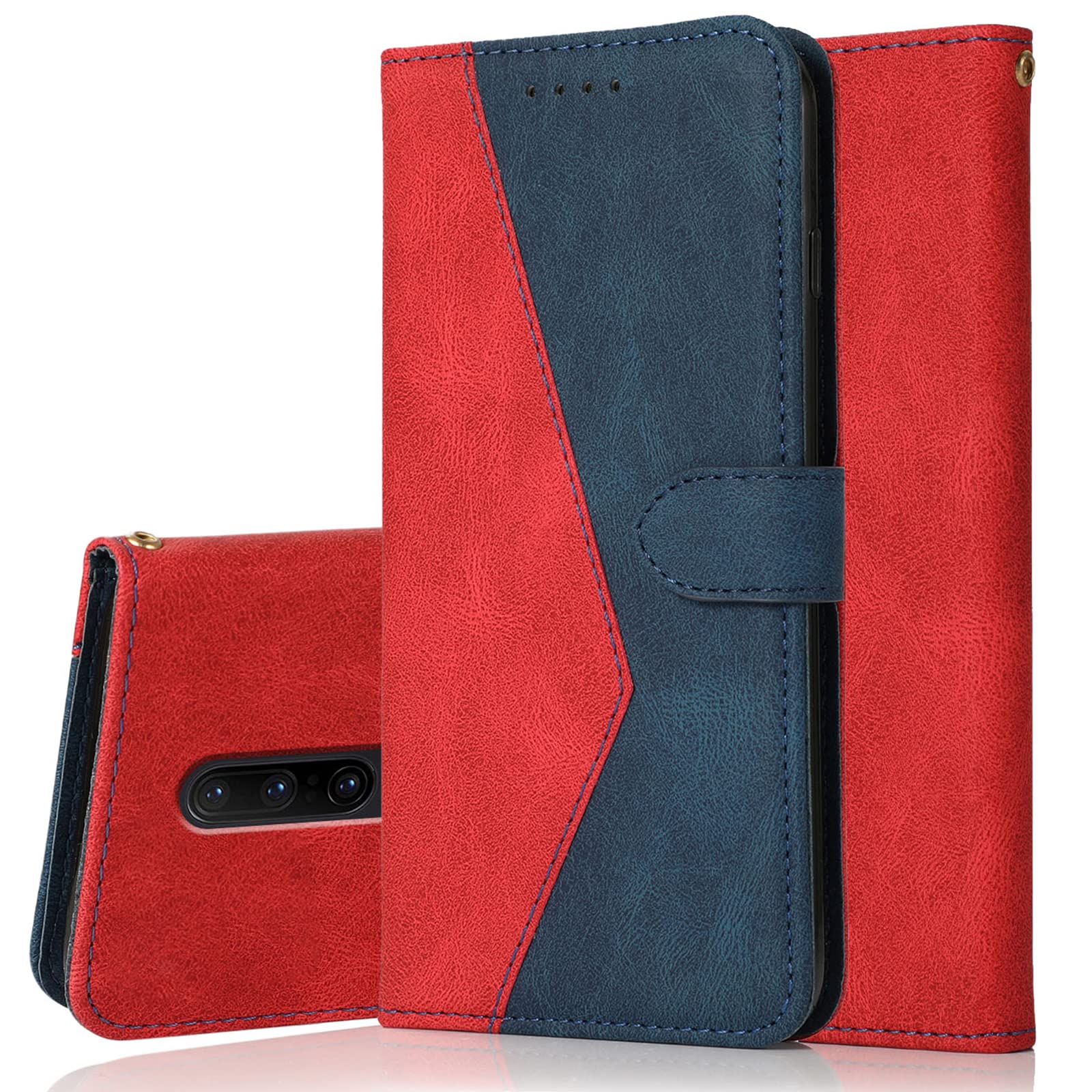 Custodia Portafoglio Per Oneplus Nord N10 5G – Con Slot Per Carte E Supporto Magnetico – Flip Cover In Pelle PU, Colore Oro - 2