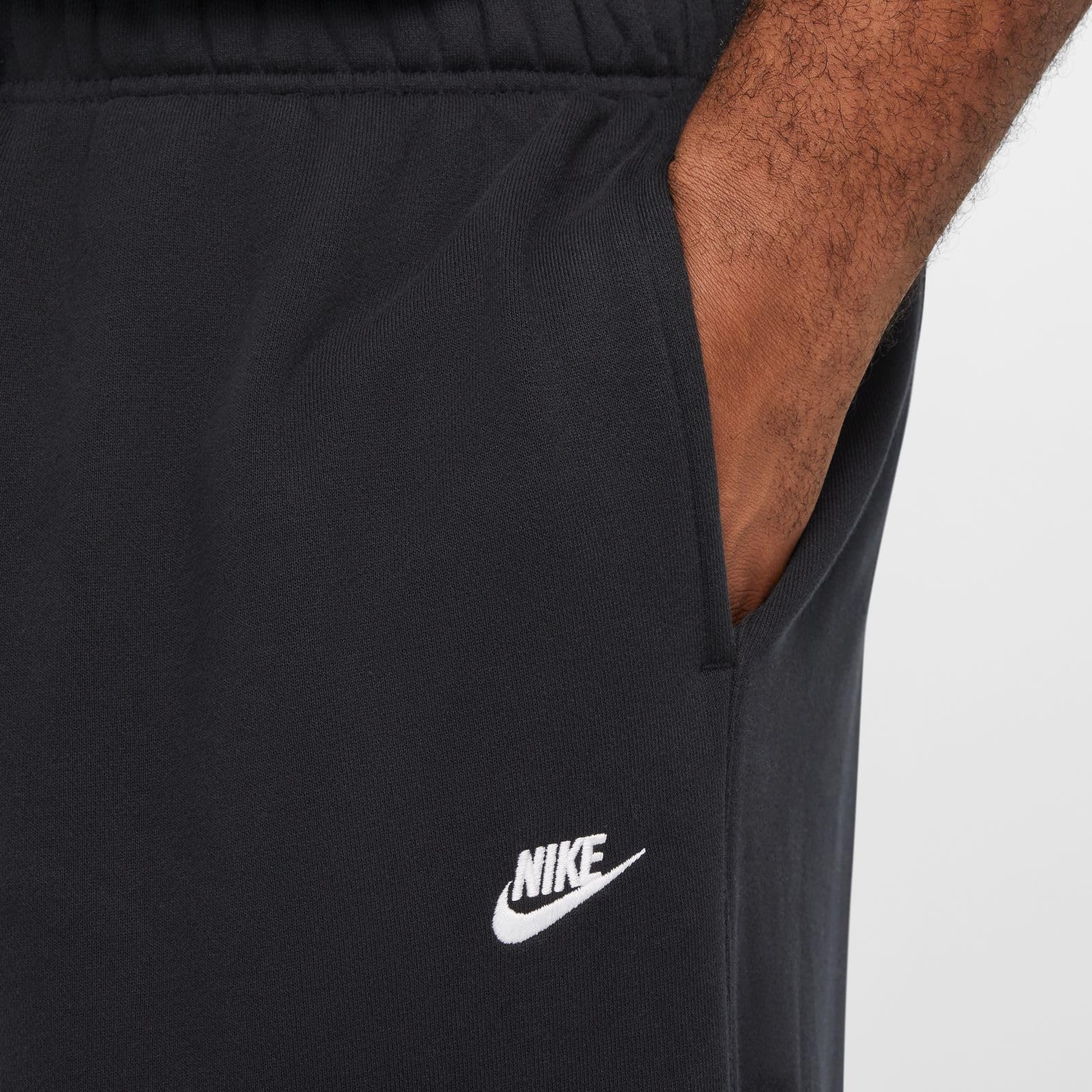 Nike Club Fleece Oversize-spodnie męskie z French Terry, czarny/czarny/biały, HJ1822-010, S