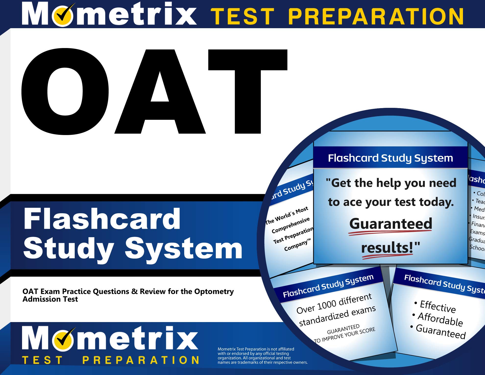 Oat Flashcard Study System: Oat Exam Practice Questions & Review for the Optometry Admission Test