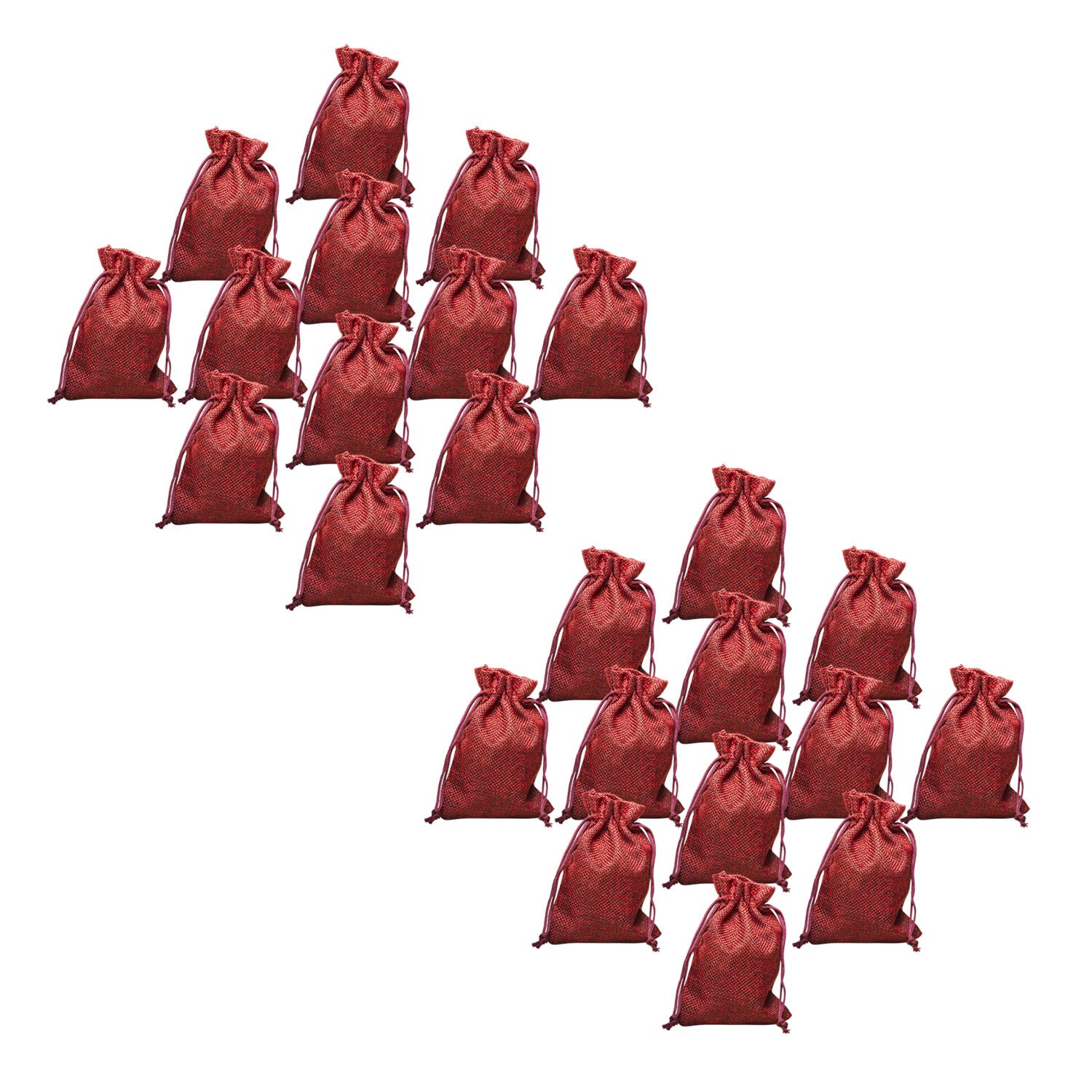 Adventskalender om zelf te vullen, 24 stuks adventskalender zelf vullen, adventskalender zakjes, kerstkalender 2025 jute zakjes, kerstdecoratie cadeauzakjes Kerstmis (Stijl A