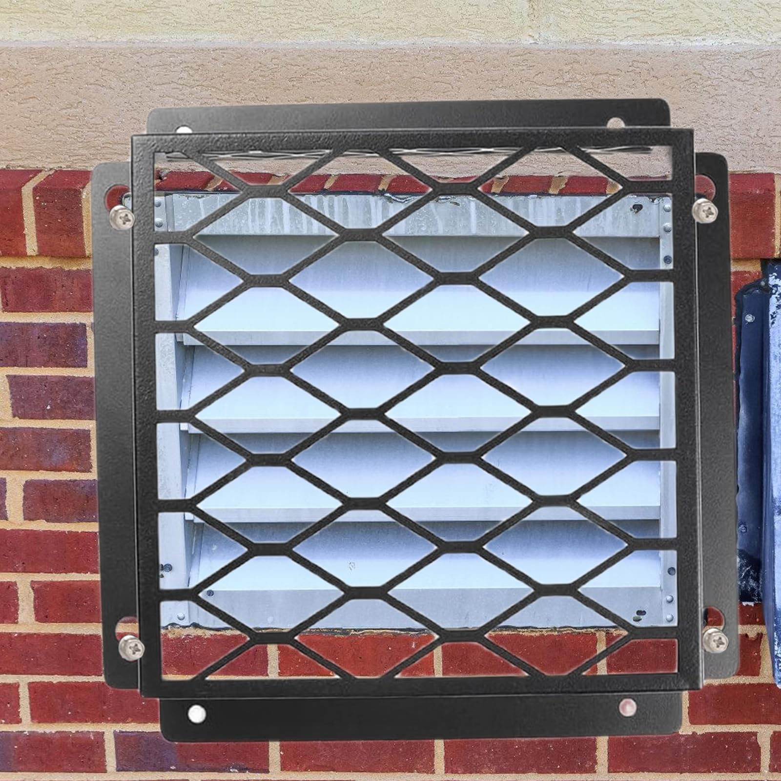 2 rejillas de ventilación de acero al carbono de repuesto para rejillas de ventilación de 3 a 4 pulgadas, fácil de usar, fácil instalación