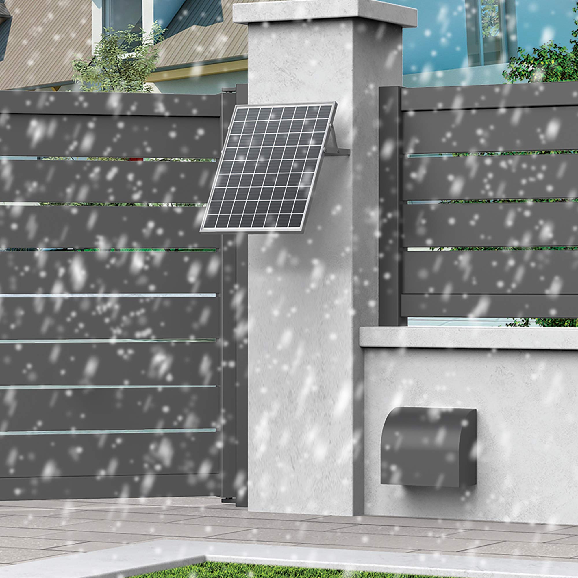 Kit Solar 20W Para Motor Puerta 12V/24V Avidsen | Con 2 Baterías 7Ah Y Panel Monocristalino - Fácil Instalación